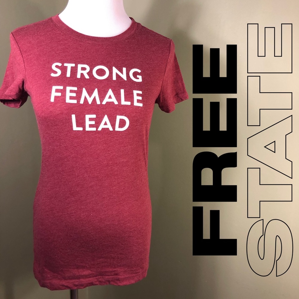 M Free State teeshirt. Maroon